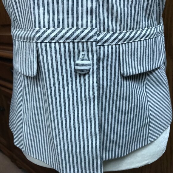 Designer Willi Smith Vintage Ladies Pinstripe Blazer NWOT Size 8 - Picture 3 of 12